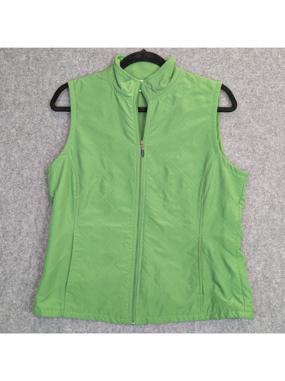 Columbia Womens Size M Green Quilted Zip-Up Vest Medium Outdoor Fall Layering - Picture 2 of 5